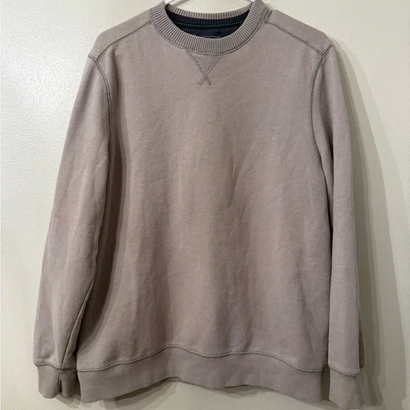 G.H. Bass & Co. Men's Light Gray Crewneck Sweater - Picture 3 of 6